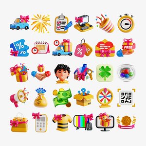 Giveaway 3D Collection 3D model