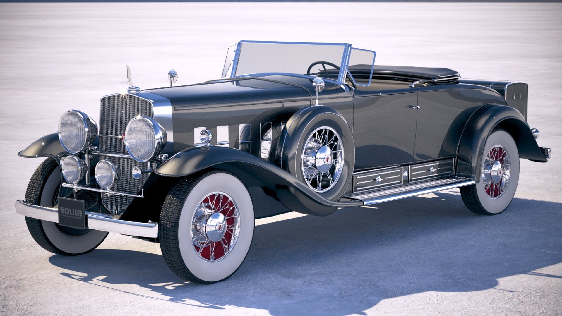 キャデラックV 16 1930年ロードスターVray3Dモデル - TurboSquid