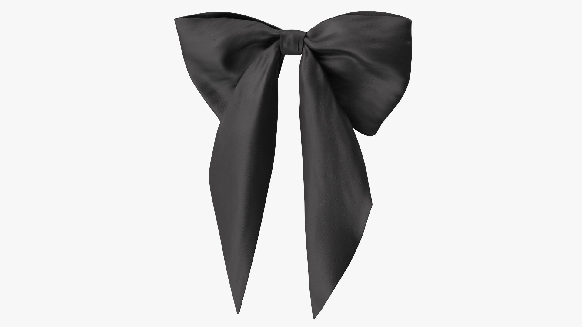 Vogue Bow Black 3D model preview