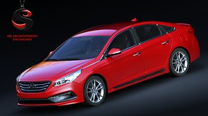 hyundai sonata 2015 3d max