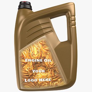 engine oil bottle 3D model