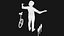 Street Performer with a Unicycle 3D model