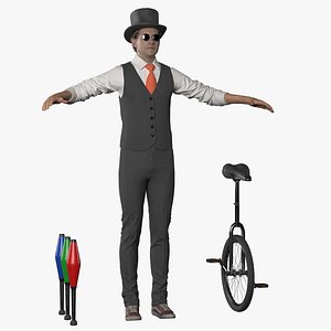 Street Performer with a Unicycle