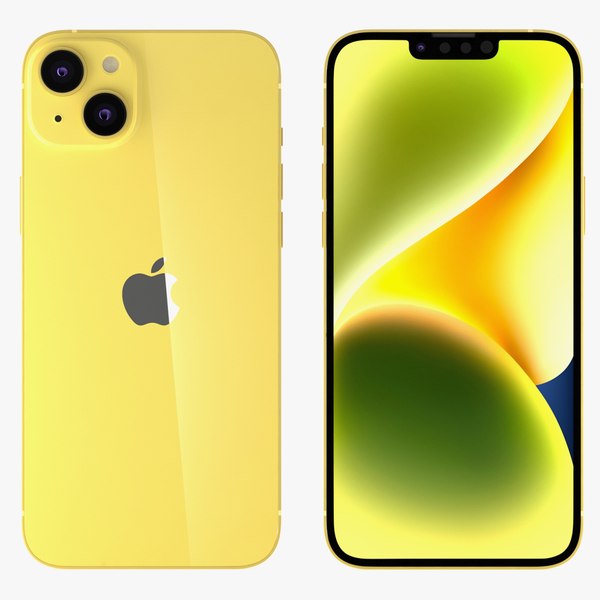 modelo 3d Apple iPhone 14 Plus Yellow - TurboSquid 2074389
