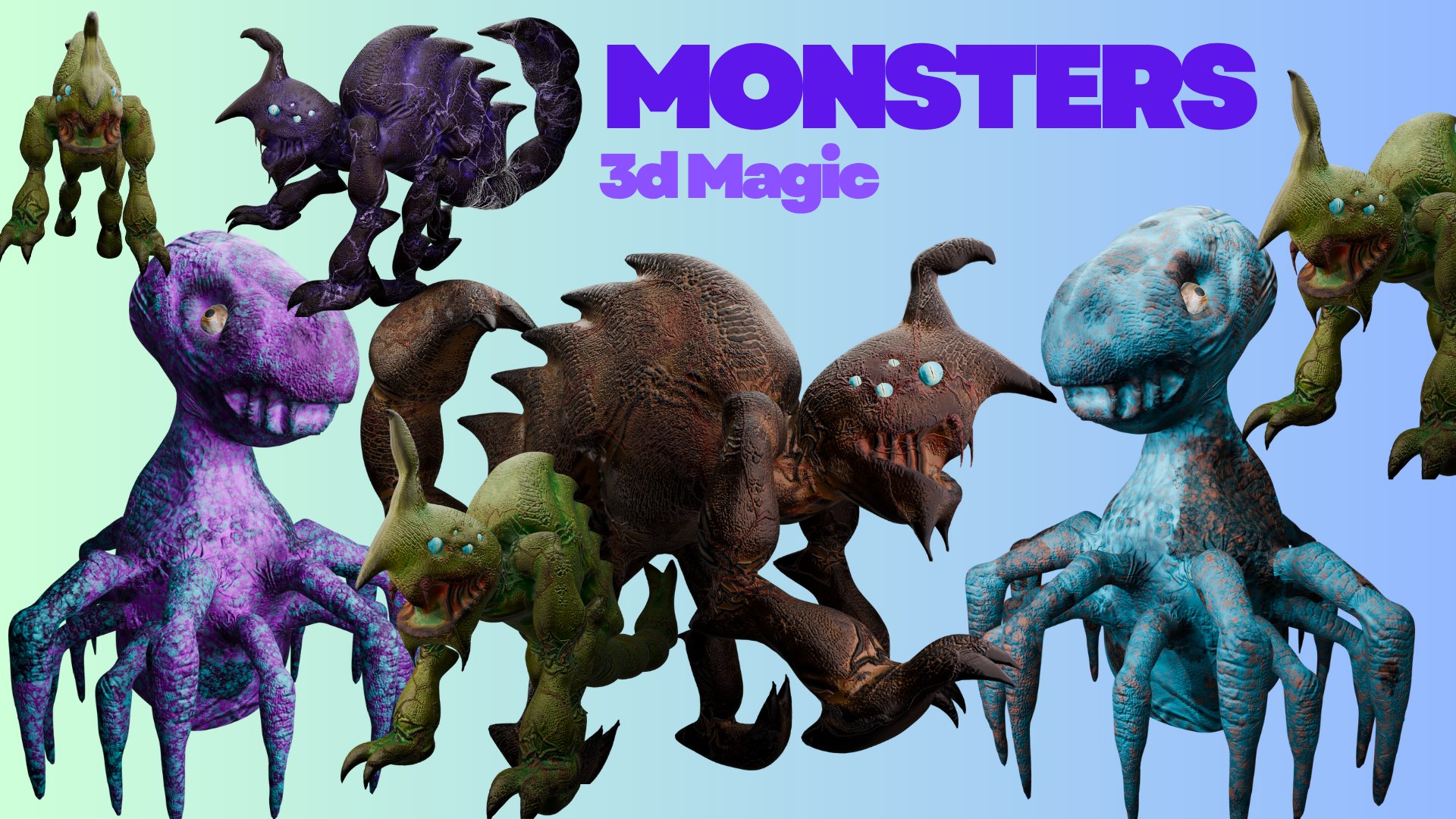 Fantasy Monsters Game Ready Rigged And Animated 3D https://p.turbosquid.com/ts-thumb/nq/zbrITX/Jo/monsters/png/1776176196/1920x1080/fit_q87/cf201d3102808bdda56583f88ccc7743a0f3447c/monsters.jpg