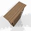 Wooden storage shelf