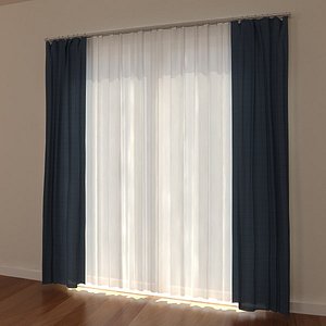 curtain 3d model