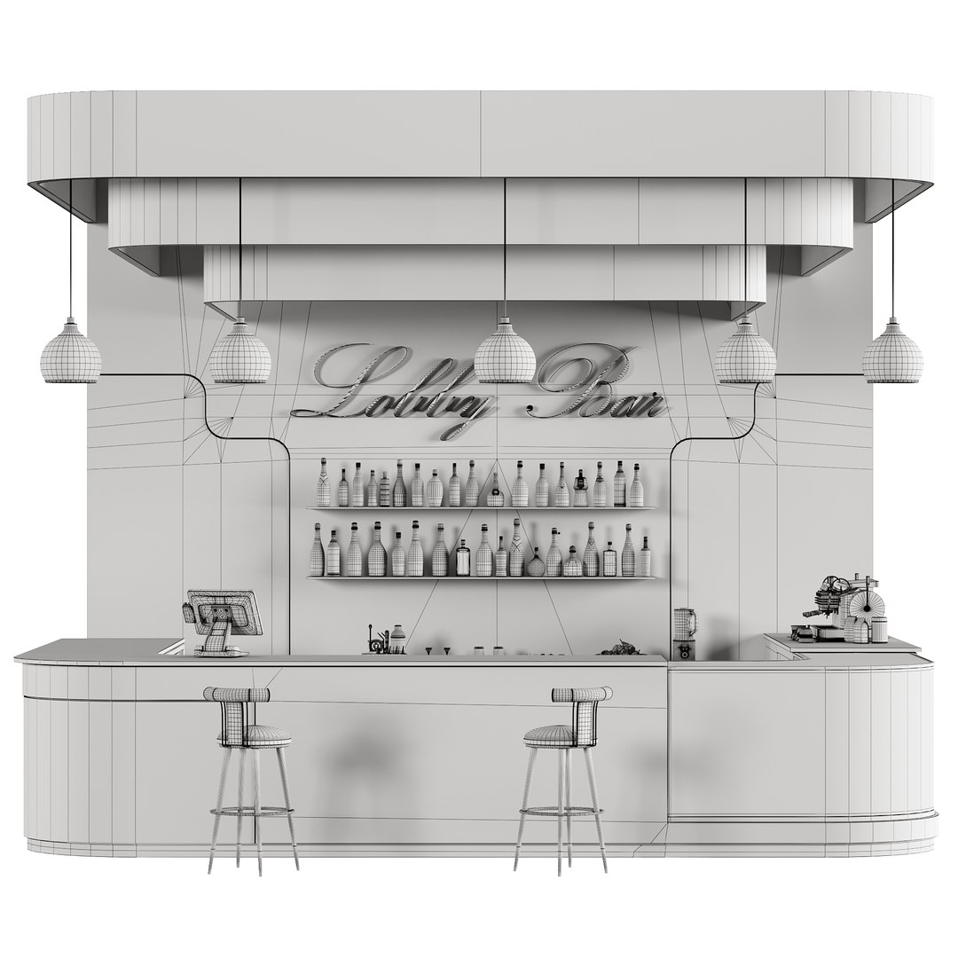 Bar 28 Lobby Bar 3D Model - TurboSquid 2290391