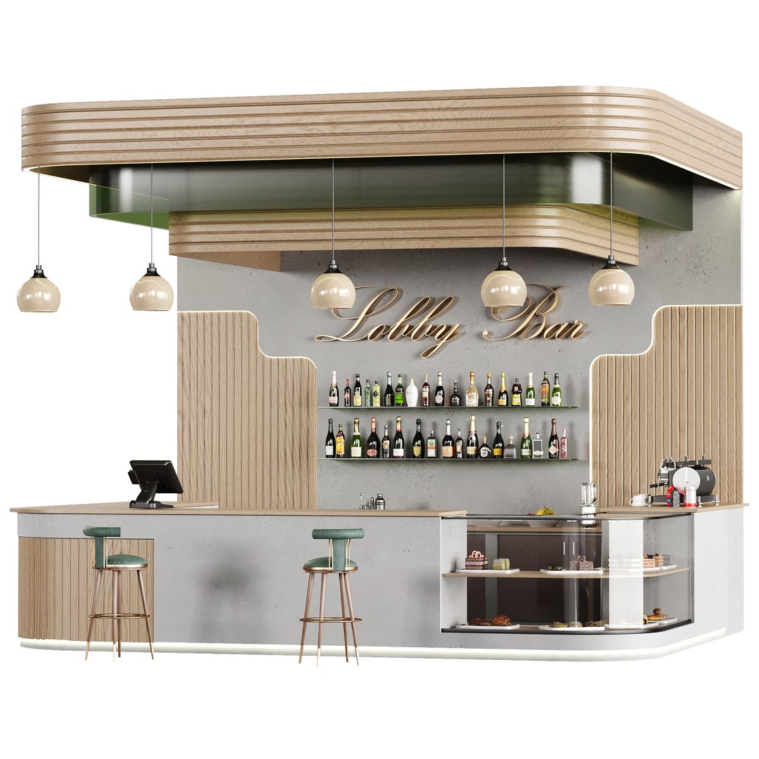 Bar 28 Lobby Bar 3D Model - TurboSquid 2290391