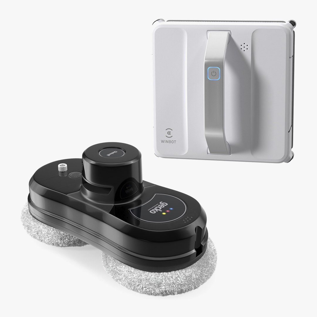 Window Cleaning Robot Collection 3D model preview