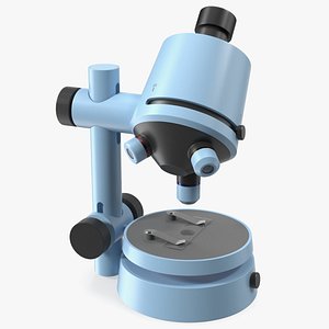 Stereoscopic Modern Microscope Blue