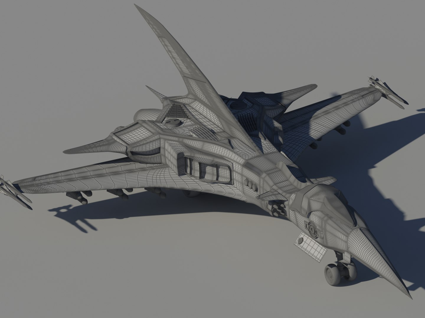 3D sci-fi airfighter model - TurboSquid 1440078