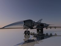 3D Sci-Fi AirFighter V3 - High Poly