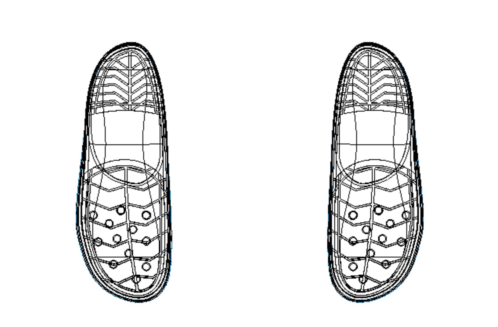 Realistic 3D Shoes Pair High-Quality Footwear Model 3D Model ...