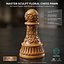 FLORAL GLORY Neoclassical Master Sculpt Chess Pawn 3D print model