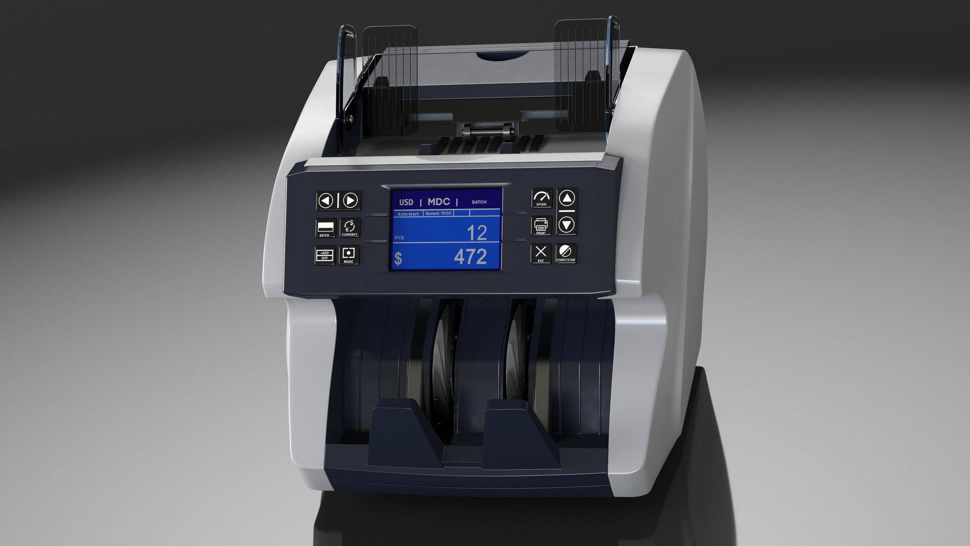 Carnation CR7 Mixed Denomination Money Counter 3D model preview