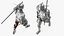 Polished Knight Plate Armor Walking Pose