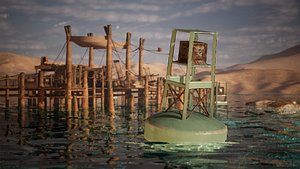 Fishing Dock  35 Assets 3D model