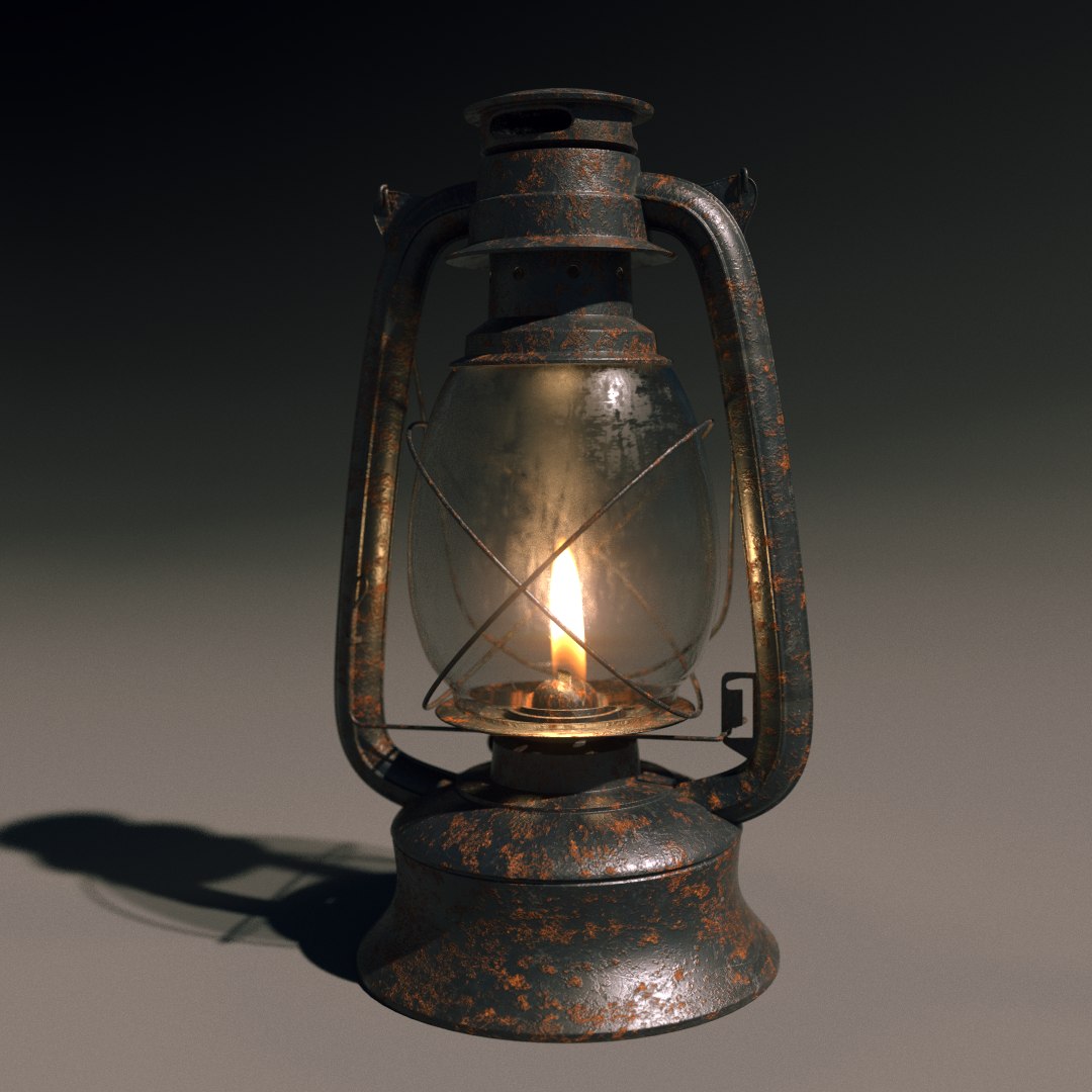 3d lantern flame