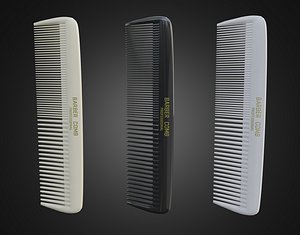 Plastic barber comb