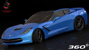 3d model chevrolet corvette c7 z51