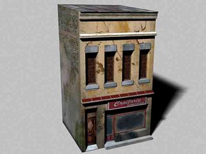 3d model photorealistic interbelic building quads