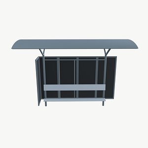 3D model Public Bus Stop