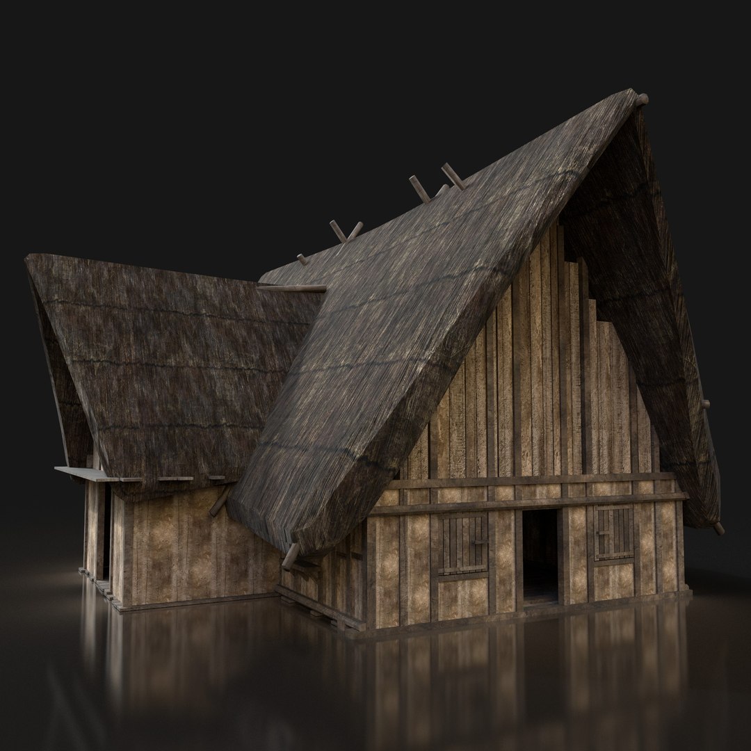 Thatched cottage - 3D model - TurboSquid 1483442