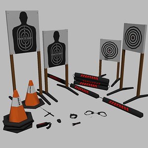 Low poly police gear