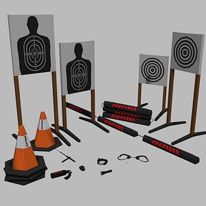 Low poly police gear