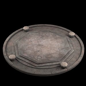 3D floor postament