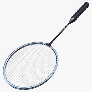 Professional Carbon Fiber Badminton Racket 3D