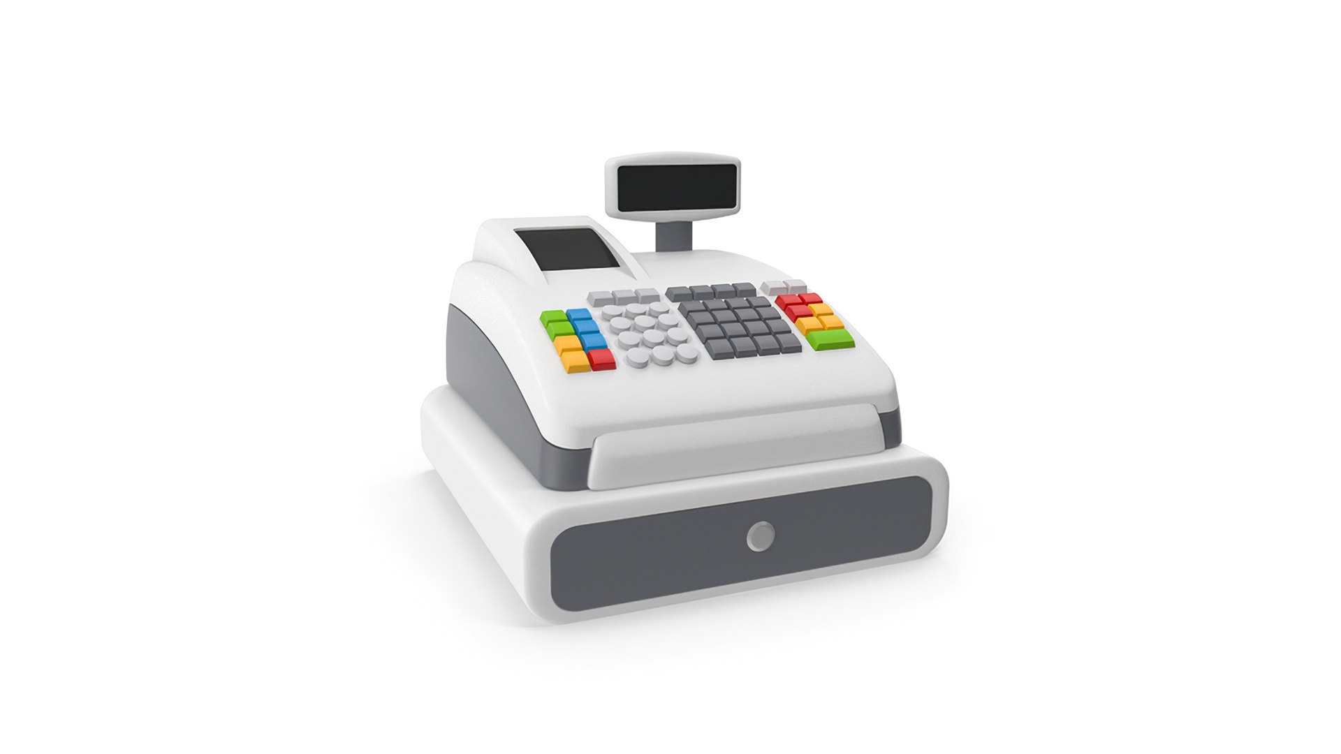 Cartoon Cash Register 3D - TurboSquid 2132992