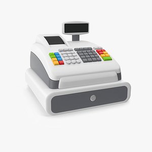 Cartoon Cash Register 3D