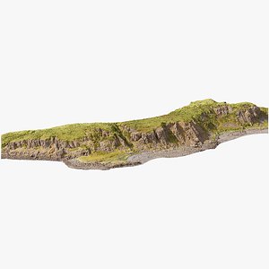 Steep Coast Beach  - 3D PBR Model1