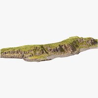 Steep Coast Beach  - 3D PBR Model1