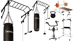 Gym Equipment 01 3D model
