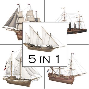 3D great ship model