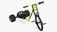 Razor DXT Drift Trike Yellow Rigged