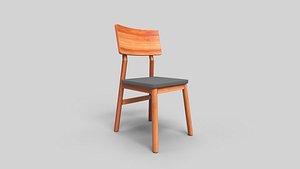 Chair Wooden N22 3D model