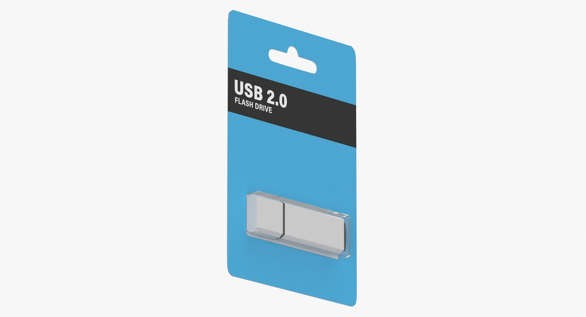 3D USB Stick Package Type 02 Box Blank and Generic Lebel - TurboSquid ...
