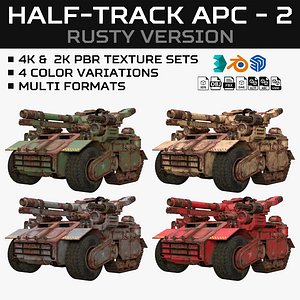 Half-track APC-2-Rusty-4 Colors