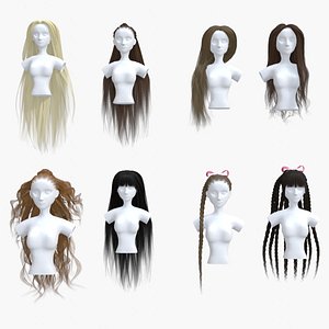 Female Hair Collection model