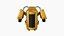 Jetpack G03 Желтый Черный — Дизайн научно-фантастического персонажа