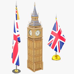 British Flags and Big Ben Collection V3