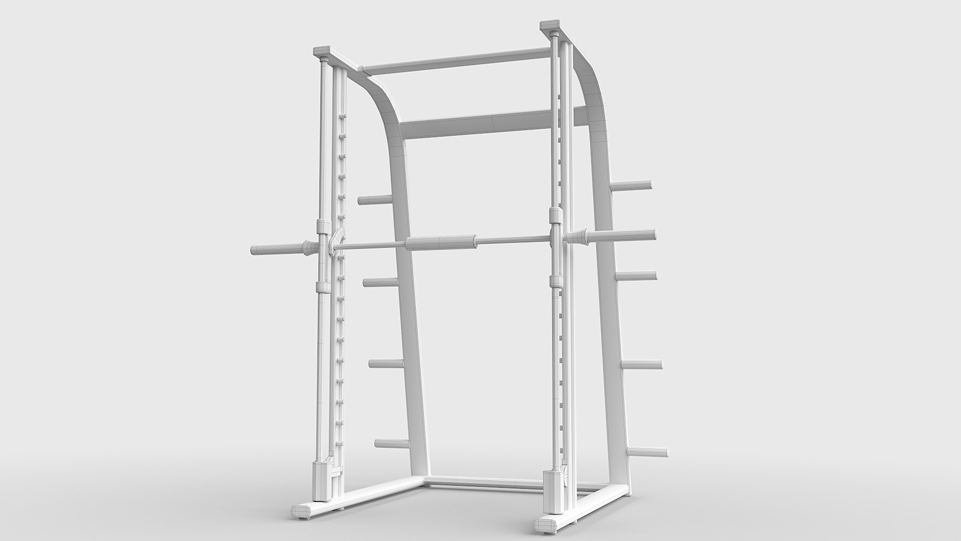 3D Multipower Gym Equipment Model - TurboSquid 2145483