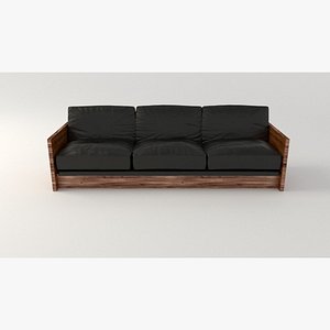 Black Leather Sofa