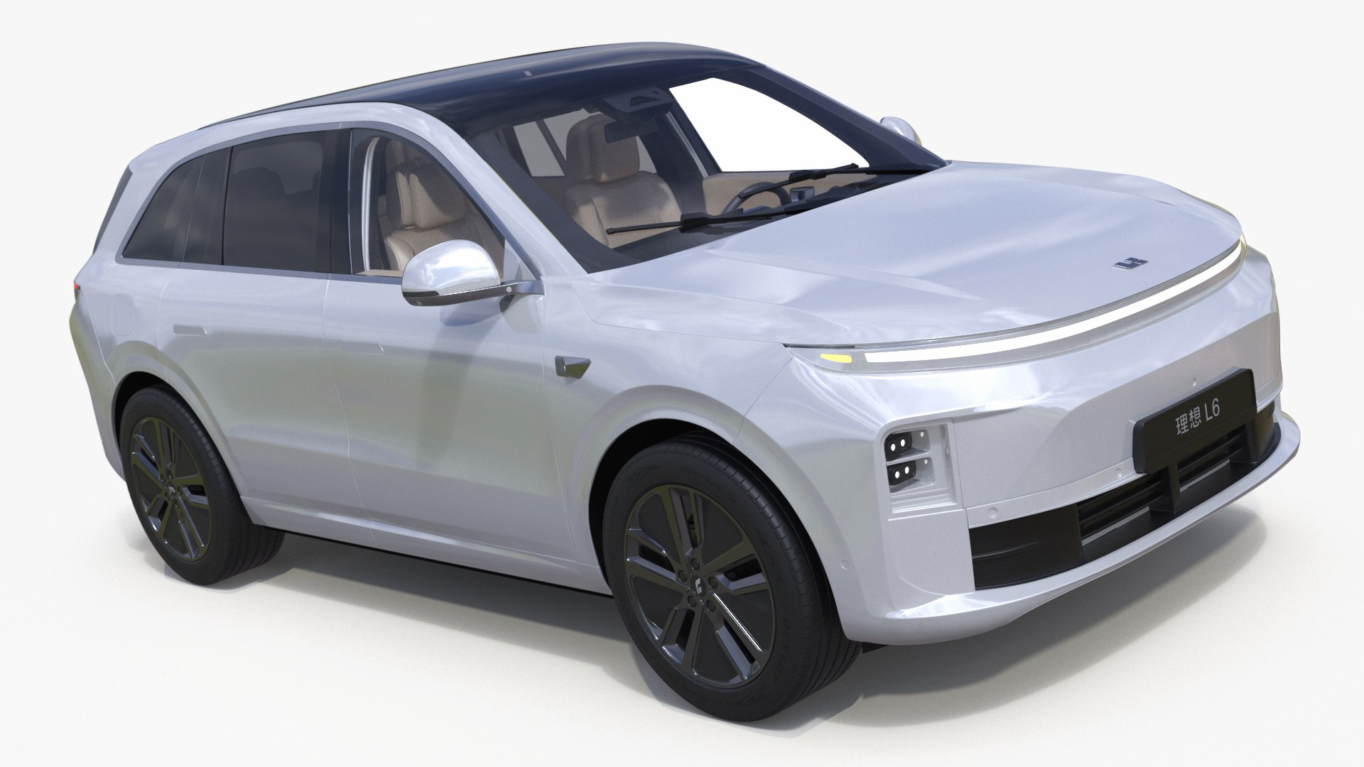 LiXiang L6 Pearl White 3D model preview