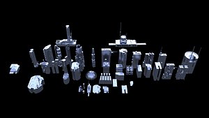 Sci Fi Hard Surface Kitbash Models - 40 Models