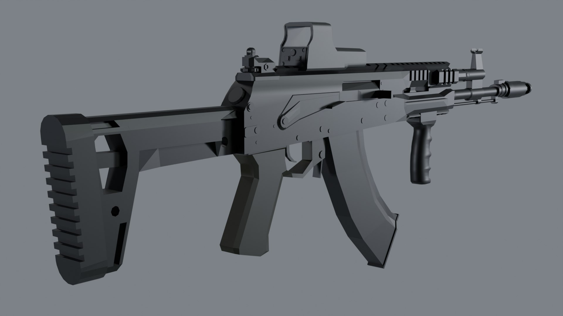 AK-15 Modern AK-47 Low-Poly 3D - TurboSquid 2134091